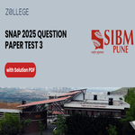 SNAP 2025 Test 3 Question Paper With Solutions